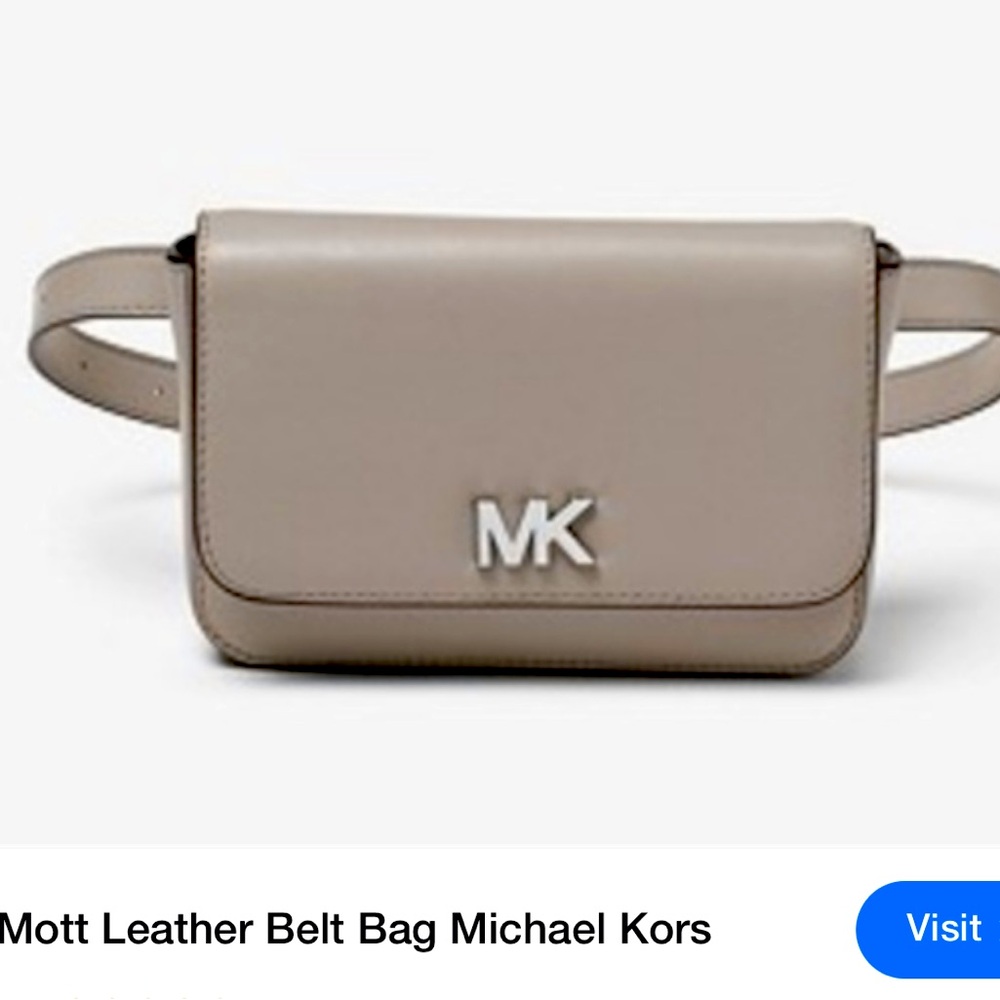 Mott leather belt bag by Michael Kors.